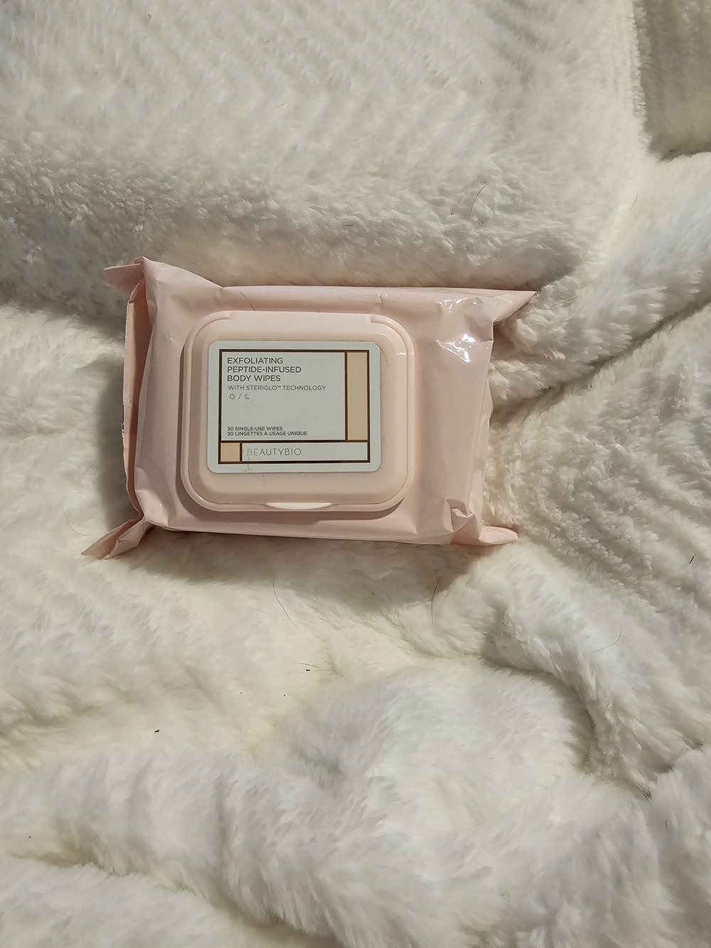BeautyBio Exfoliating Peptide-Infused Body Wipes - 30ct